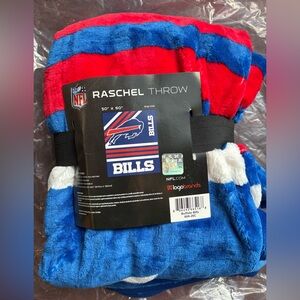 NFL Buffalo Bills raschel throw blanket 50x60 , brand new